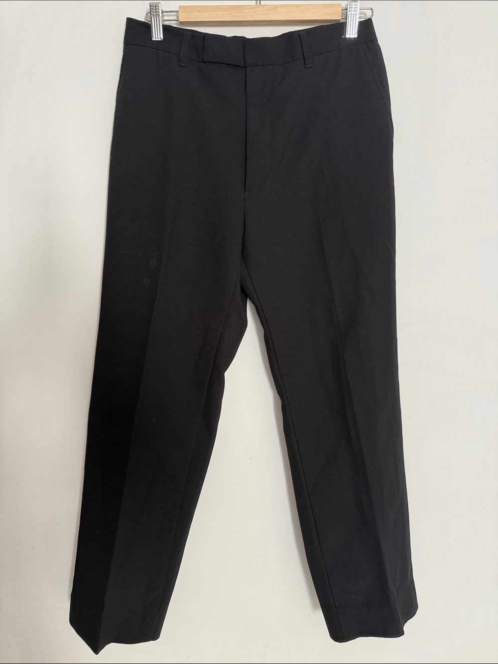 SISLEY Made In Italy Woman Black Straight Leg Dress Pants Size 50 US 14